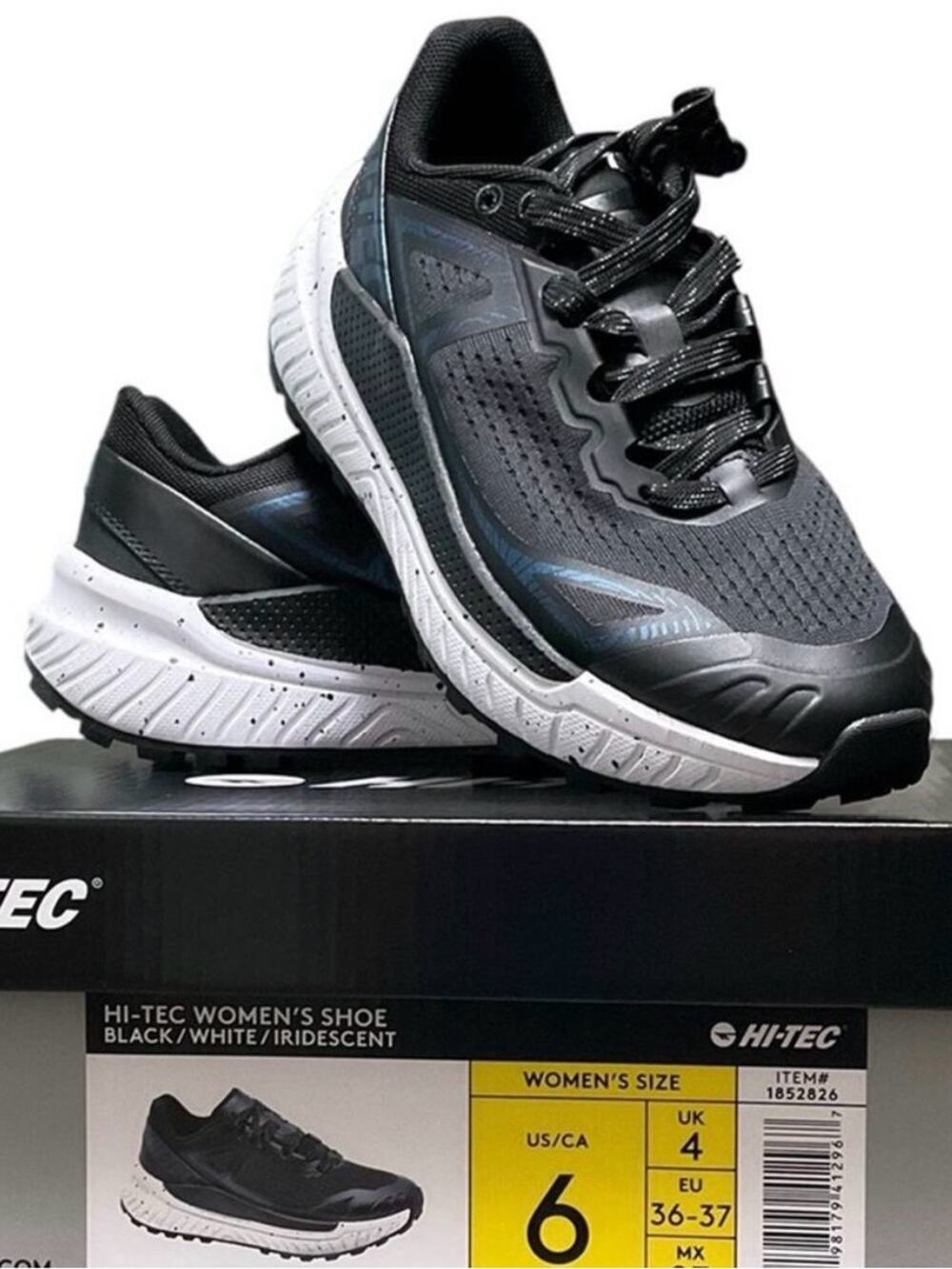 HI-Tec Women’s Activewear Shoes Breathable Black Size 6 NEW NIB